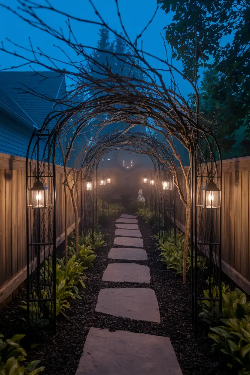 27 Outdoor Halloween Decor Trends to Try in 2026 22 Haunted Garden Path