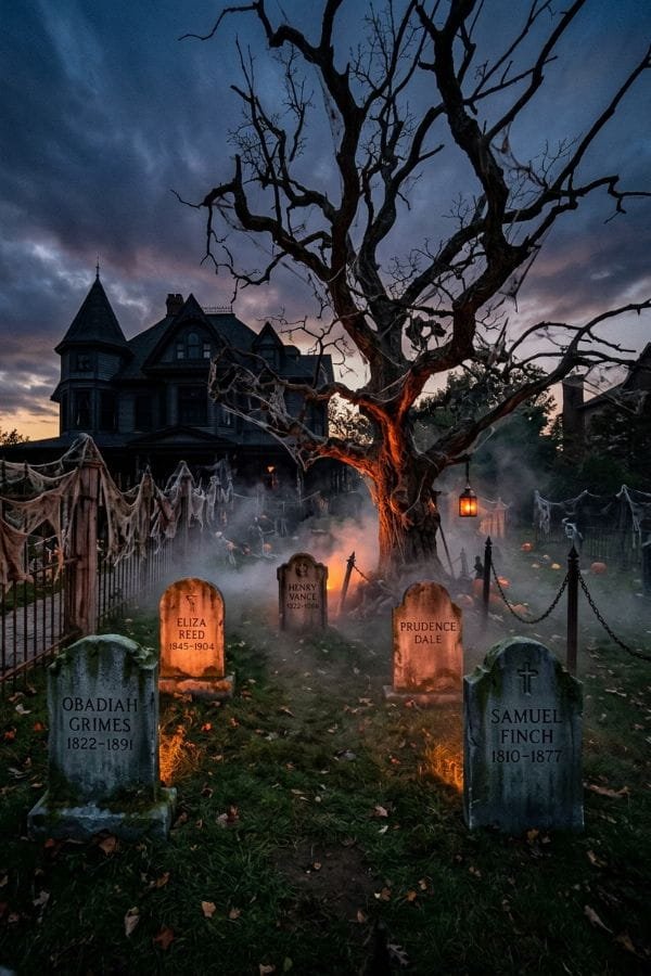 27 Front Yard Halloween Decorations 4 Haunted Graveyard Lawn