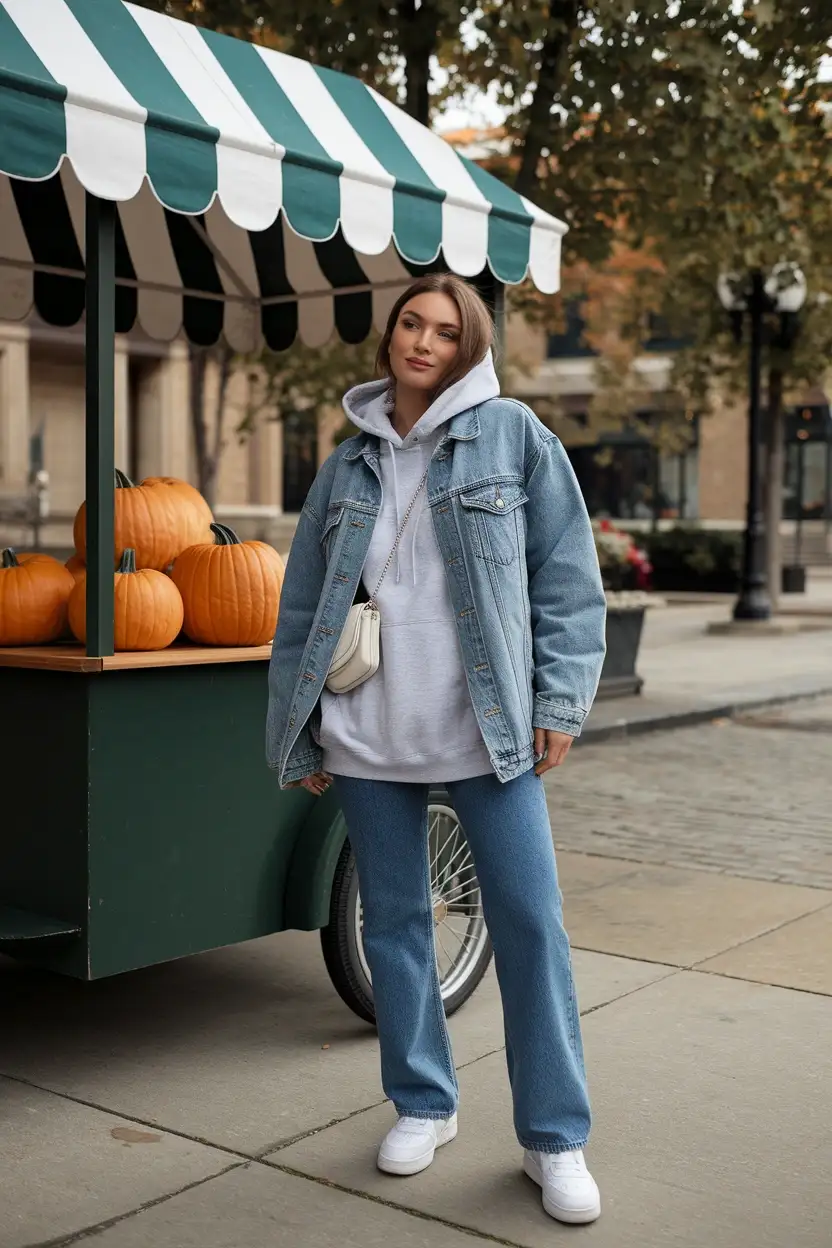 23 Casual Pumpkin Patch Outfit Ideas 9 Hoodie Layered Look