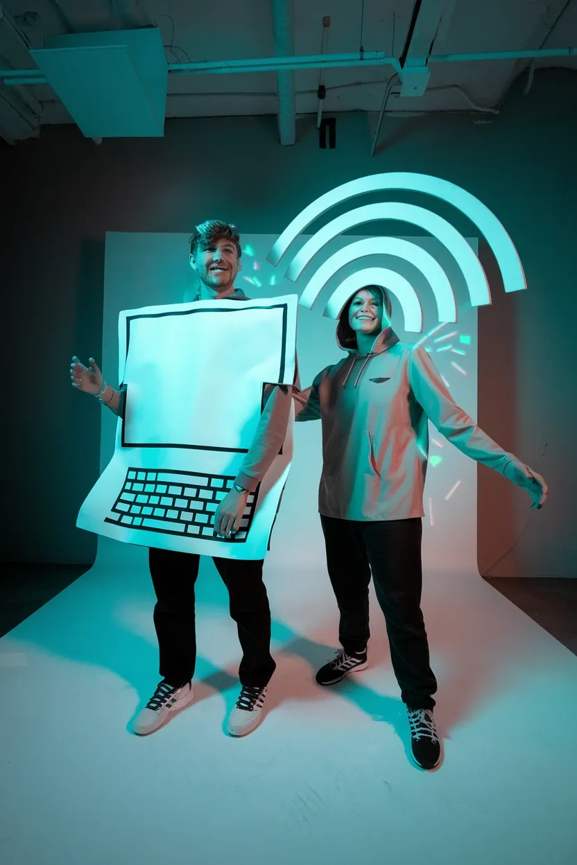 25 Unique Couple Halloween Costume Ideas 19 Human Wifi Signal