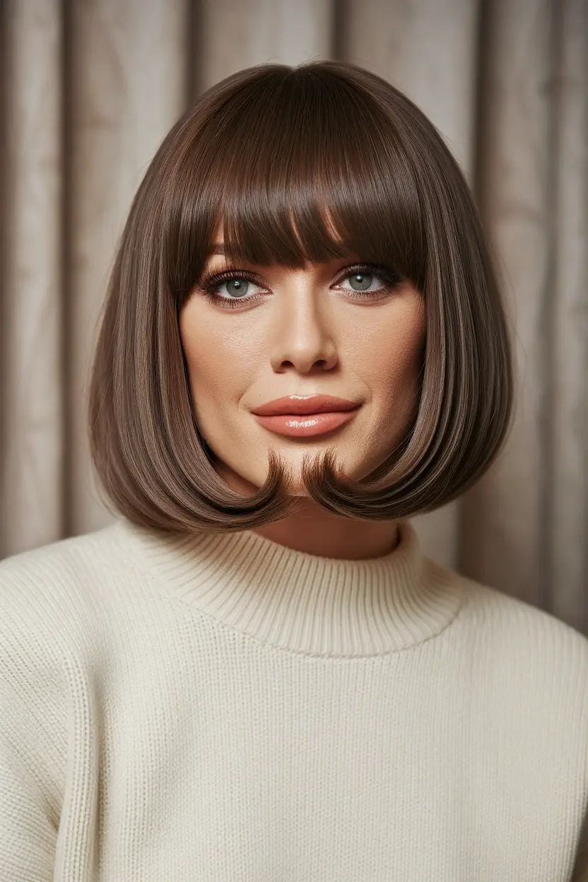 24 Flattering Fall Haircuts for Chubby Faces in 2026 21 Jawline Contouring Layers