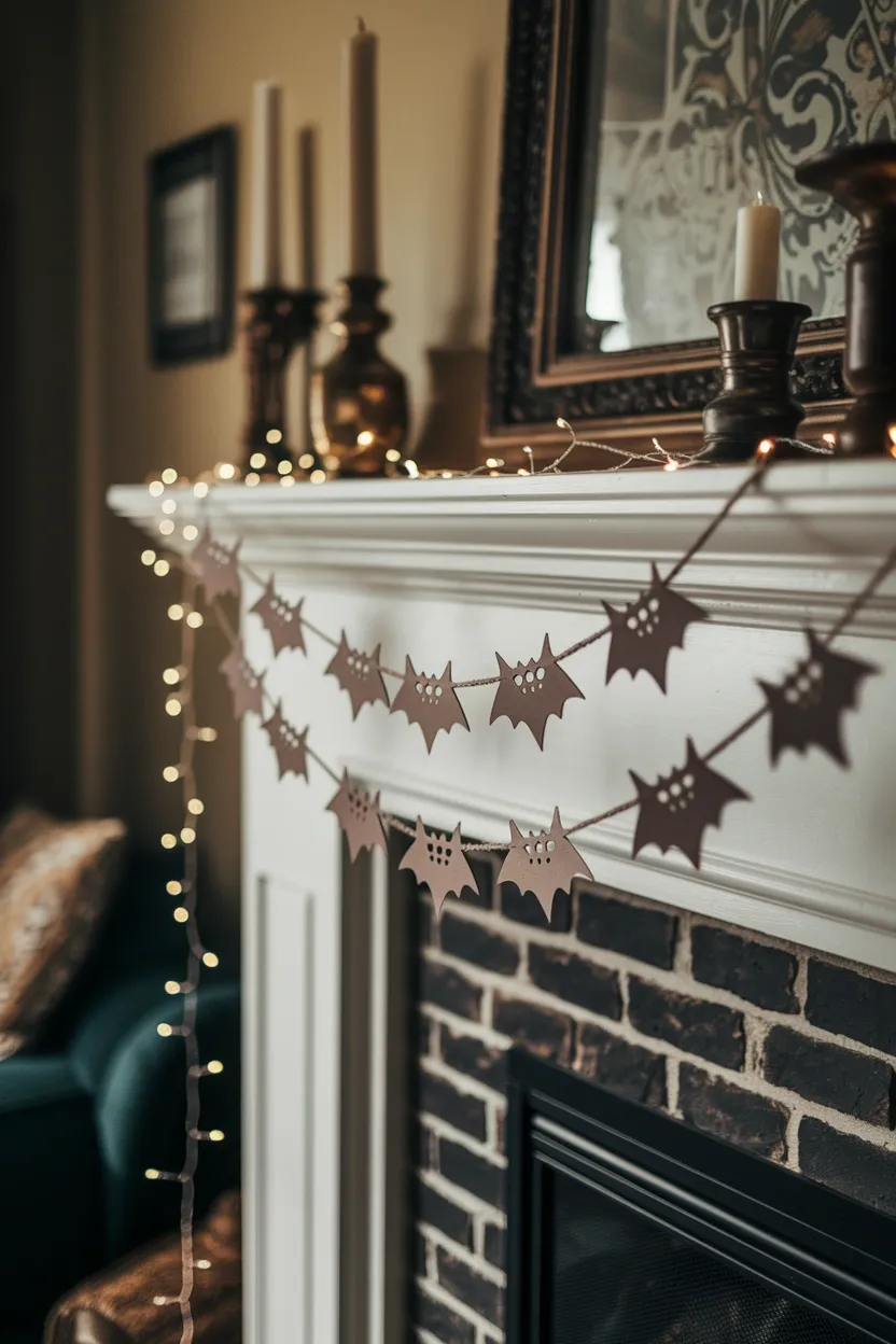 30 DIY Halloween Crafts That Pack More Punch Than Dracula’s Espresso 30 Kraft Paper Bat Banner