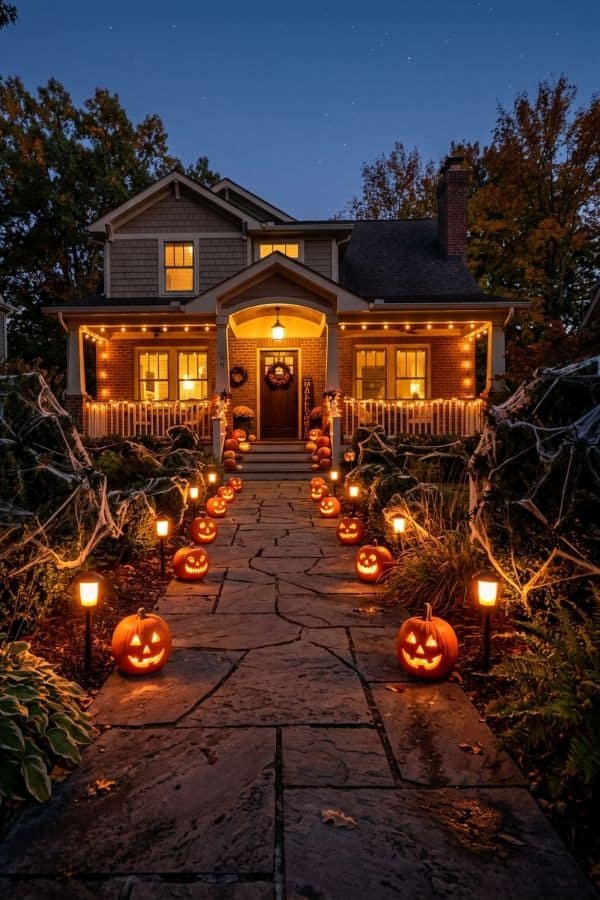 27 Front Yard Halloween Decorations 6 LED Pathway Lighting