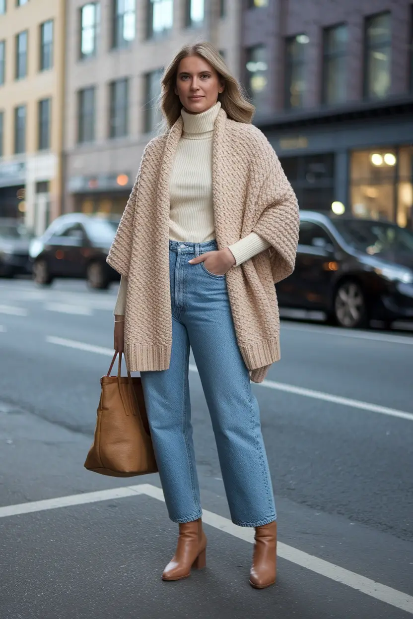 27 Stylish and Trendy Fall Outfit Ideas for 2026 19 Layered Scarf Styling