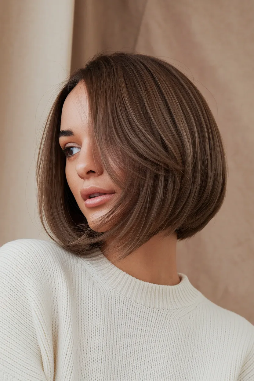 28 Short Haircuts for Women With Round Chubby Faces 10 Layered Short Bob