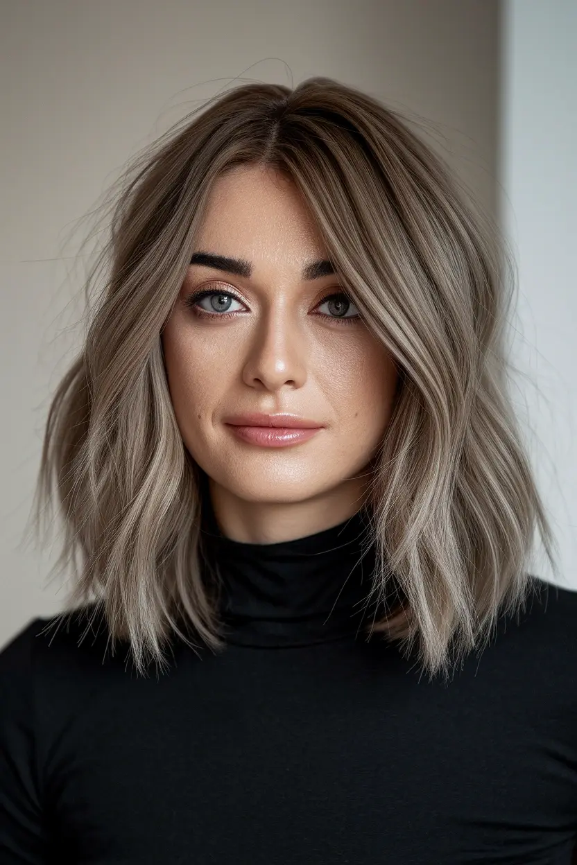 24 Flattering Fall Haircuts for Chubby Faces in 2026 15 Layered Shoulder Cut