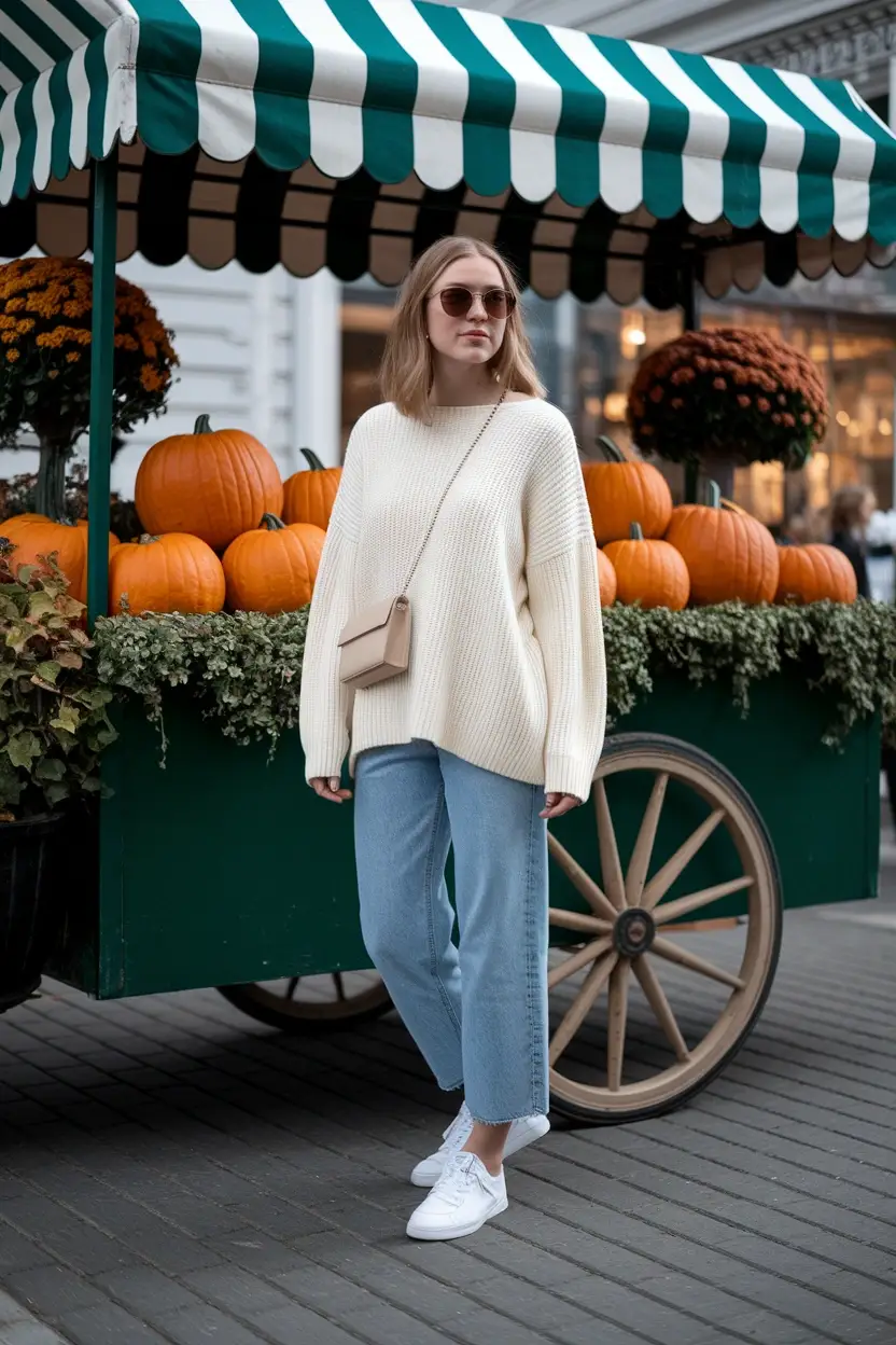 23 Casual Pumpkin Patch Outfit Ideas 17 Low Effort Sweater Set