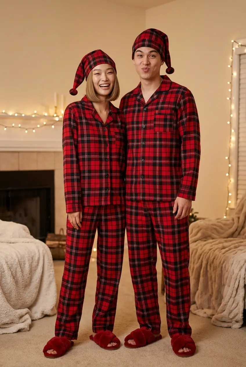 25 Matching Couple Halloween Costumes 3 Matching Plaid Pajamas
