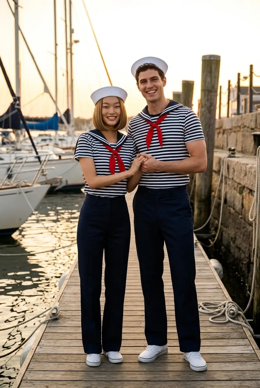 25 Matching Couple Halloween Costumes 27 Matching Sailor Uniforms