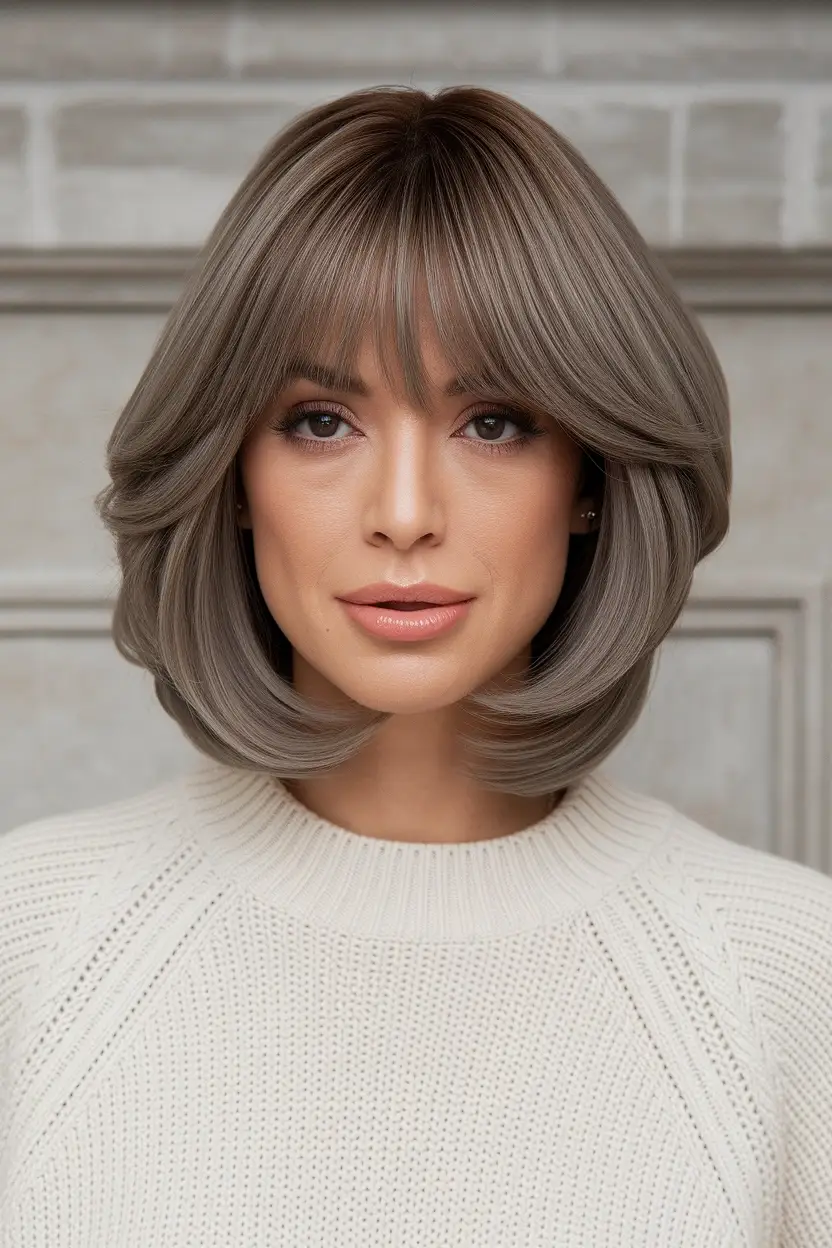 24 Flattering Fall Haircuts for Chubby Faces in 2026 8 Middle Part Layered Cut