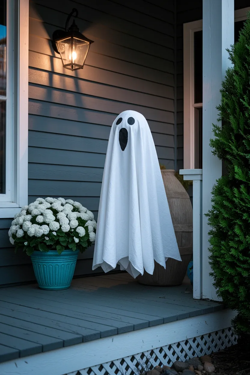 23 Cheap Dollar Store Halloween Decorations 5 Mop Head Ghost