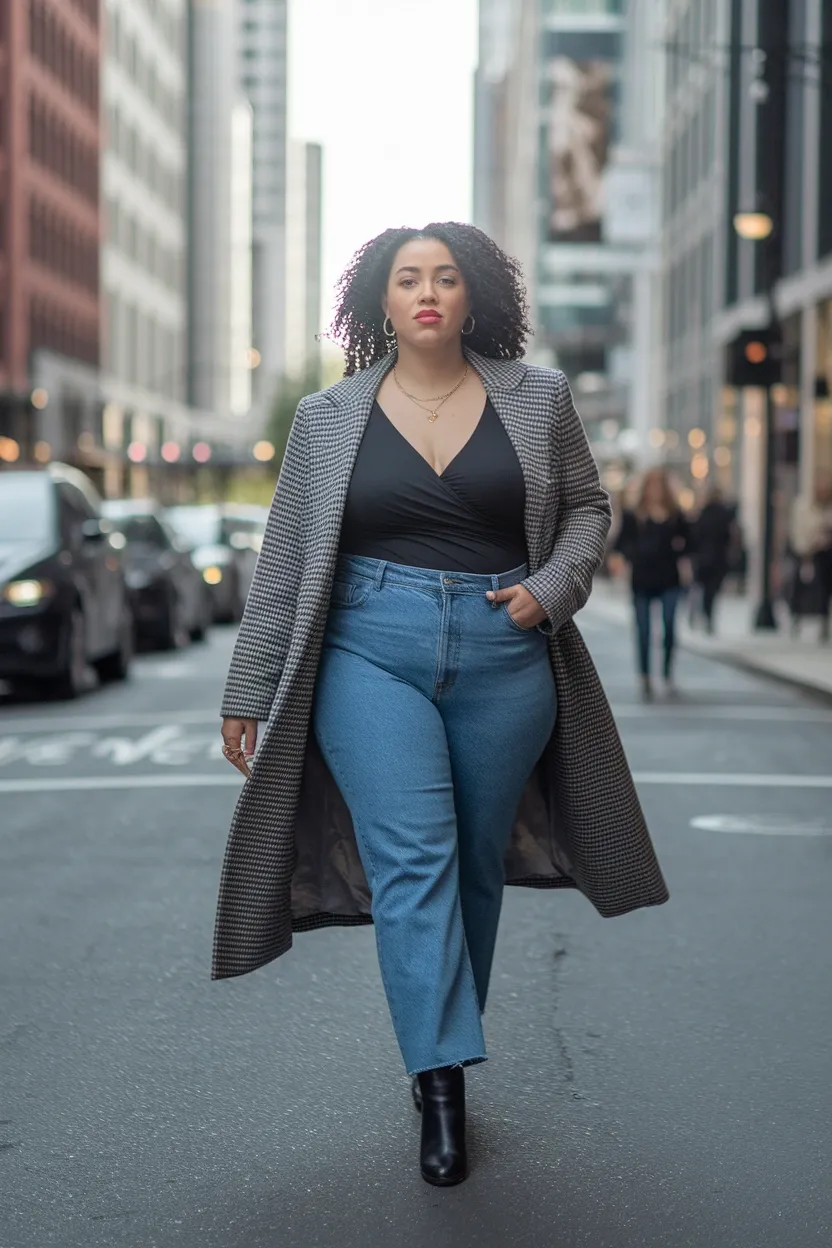 27 Flattering Outfit Ideas for Chubby Girls 9 Neck Top Bust Balance