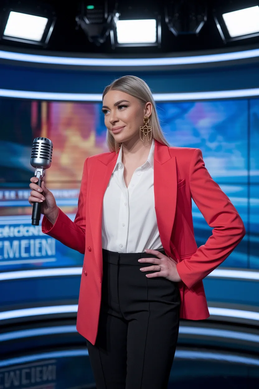 27 Work Appropriate Halloween Costume Ideas for the Office 18 News Anchor Blazer Set