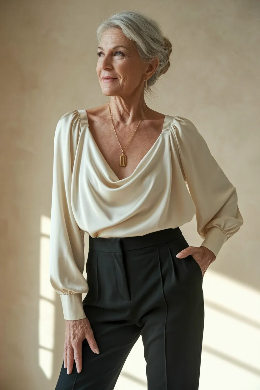 25 Unique Fashion Tips for Woman Who Wants to Look Chic 12 Open Neckline Top