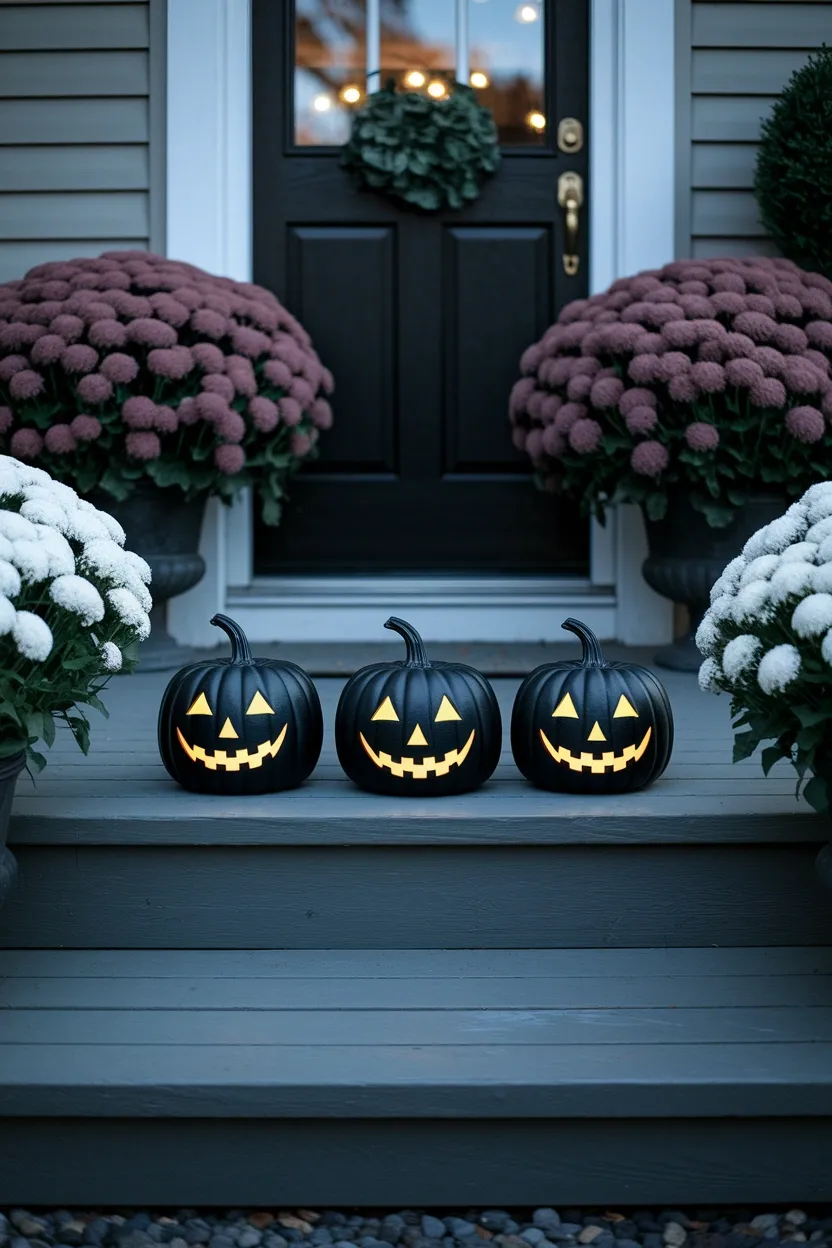 23 Cheap Dollar Store Halloween Decorations 16 Painted Pumpkin Bucket Row
