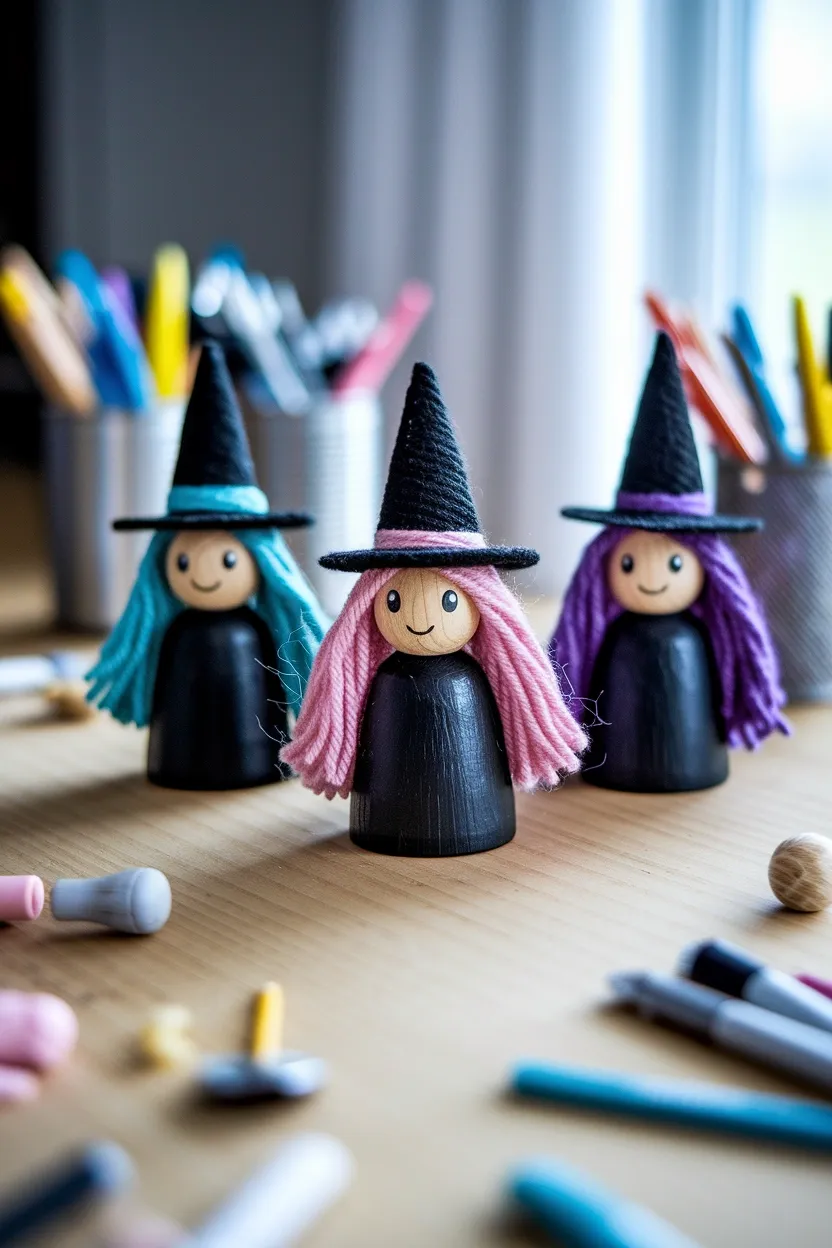 30 DIY Halloween Crafts That Pack More Punch Than Dracula’s Espresso 21 Painted Spoon Witches