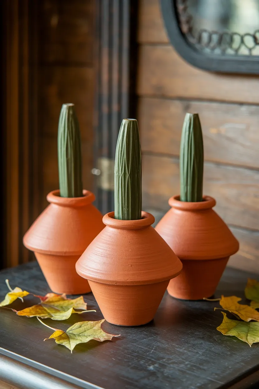 30 DIY Halloween Crafts That Pack More Punch Than Dracula’s Espresso 14 Painted Terracotta Pumpkins