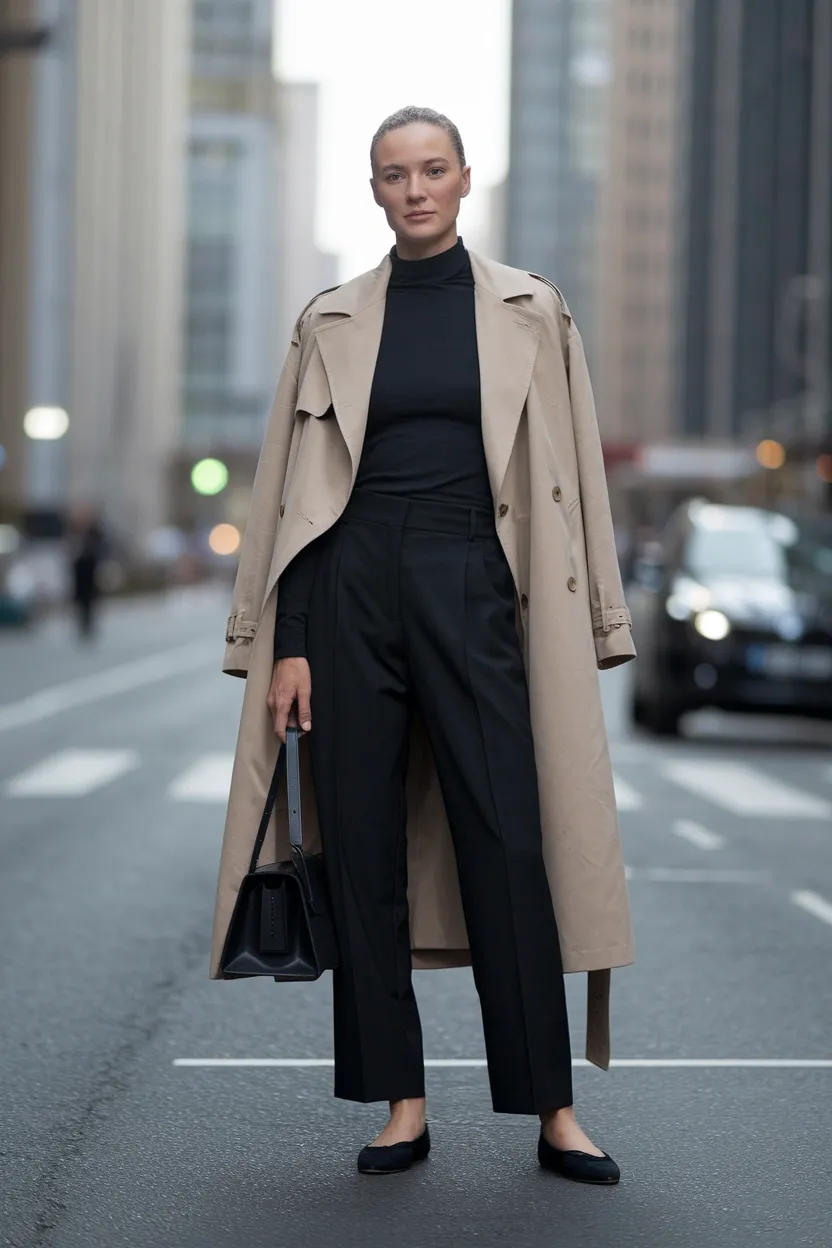 27 Stylish and Trendy Fall Outfit Ideas for 2026 9 Parisian Chic Trench Set