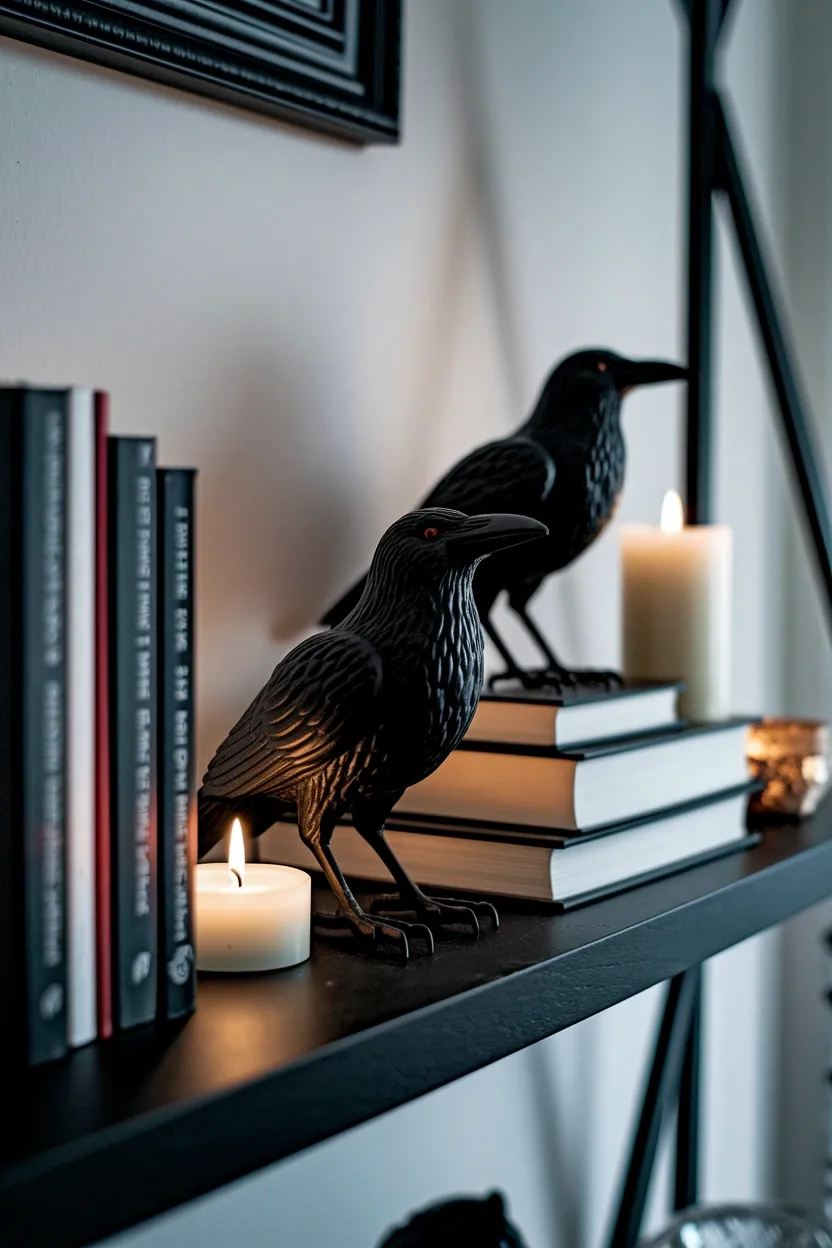 23 Cheap Dollar Store Halloween Decorations 19 Plastic Crow Accent