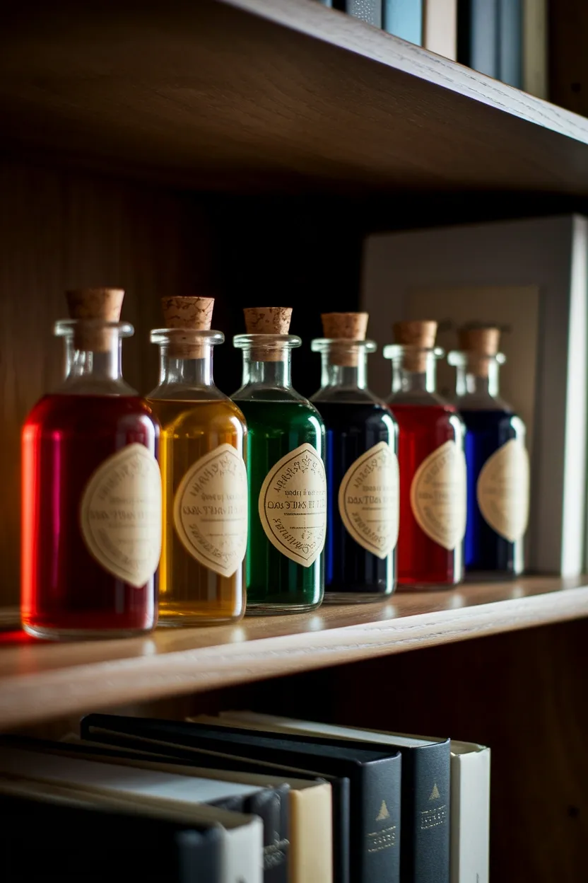 41 Halloween Crafts for Adults 4 Potion Bottle Bar