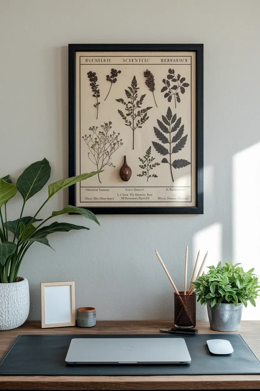 25 Unconventional Halloween Crafts for Adults 12 Pressed Herbarium Frame