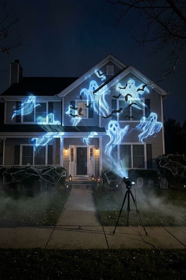 27 Front Yard Halloween Decorations 15 Projection Halloween Show
