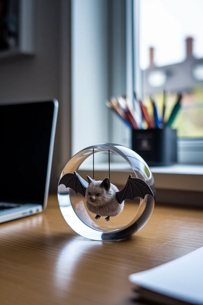 25 Unconventional Halloween Crafts for Adults 10 Resin Bat Paperweight