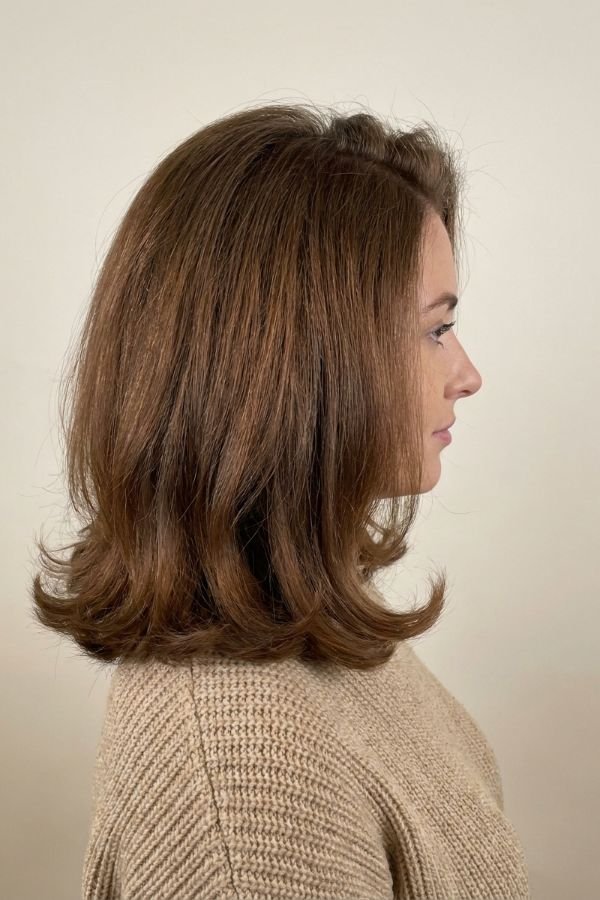 30 Trendy Medium Length Hairstyles You'll Love 13 Root Volume Blowout