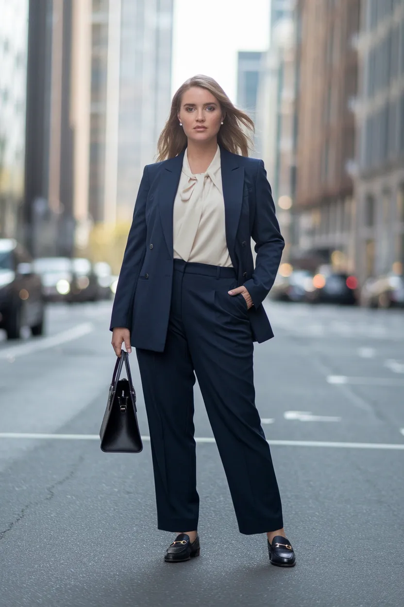 27 Flattering Outfit Ideas for Chubby Girls 16 Ruched Side Top Look