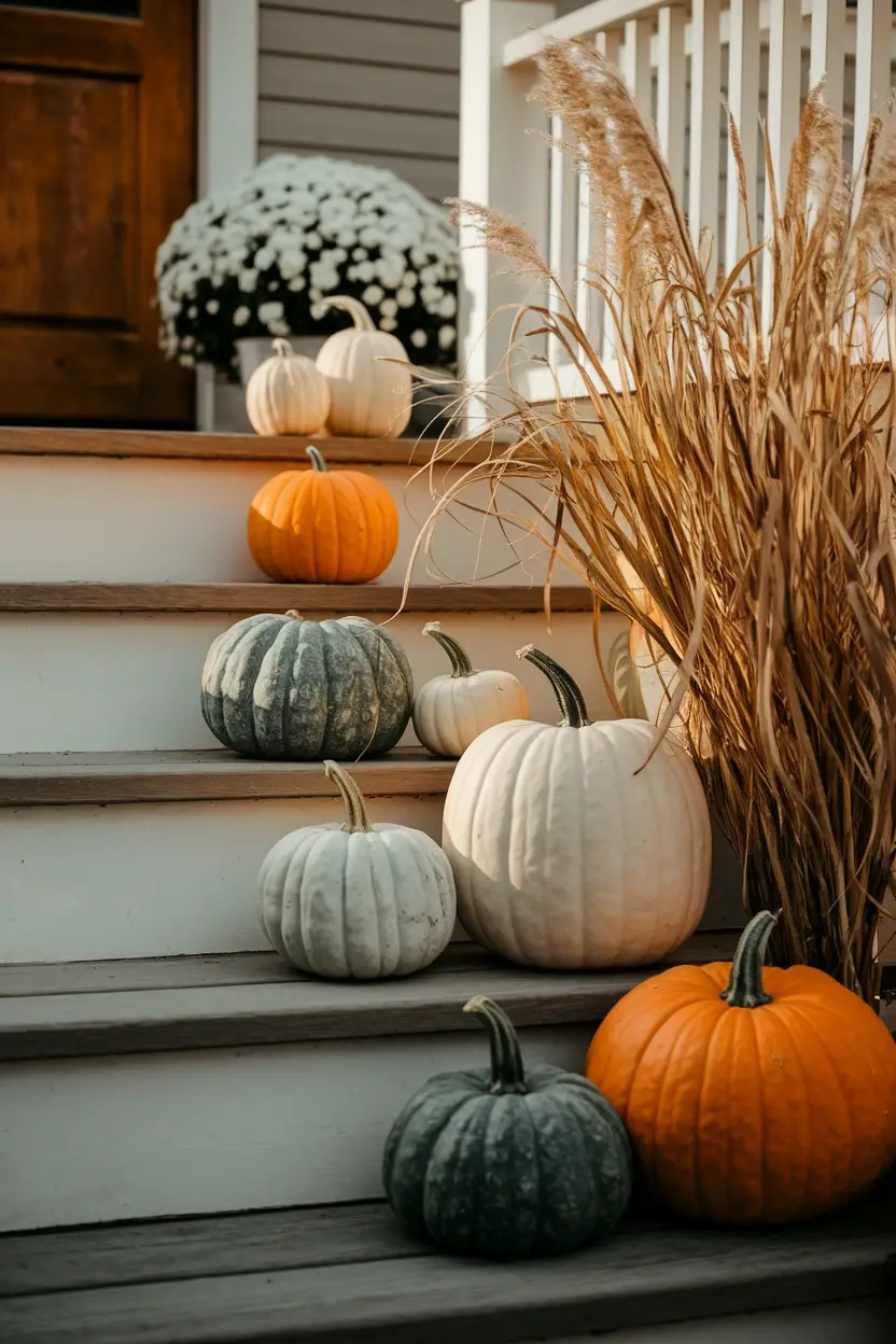 27 Outdoor Halloween Decor Trends to Try in 2026 12 Rustic Stone Autumn Display