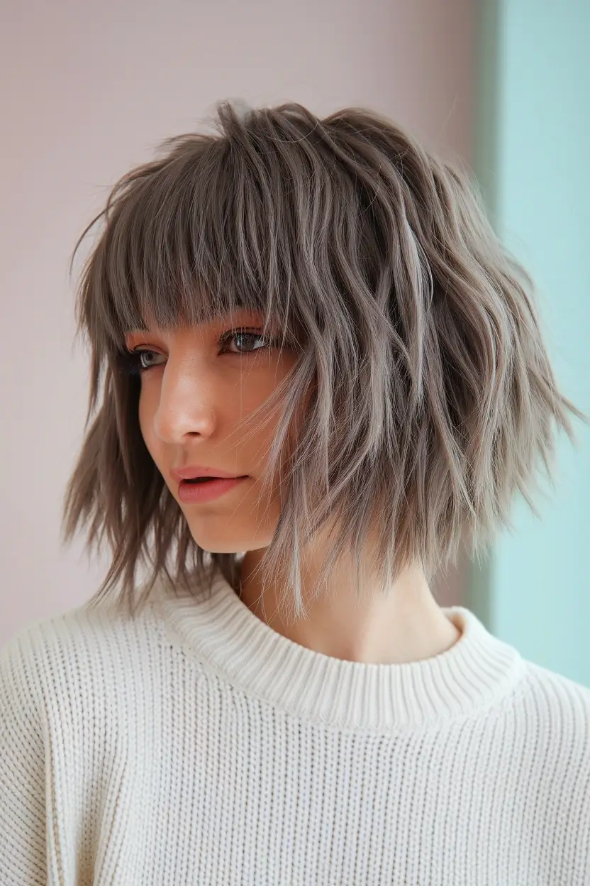 24 Best Haircuts for Women With Round Faces to Try 12 Shag Cut Style