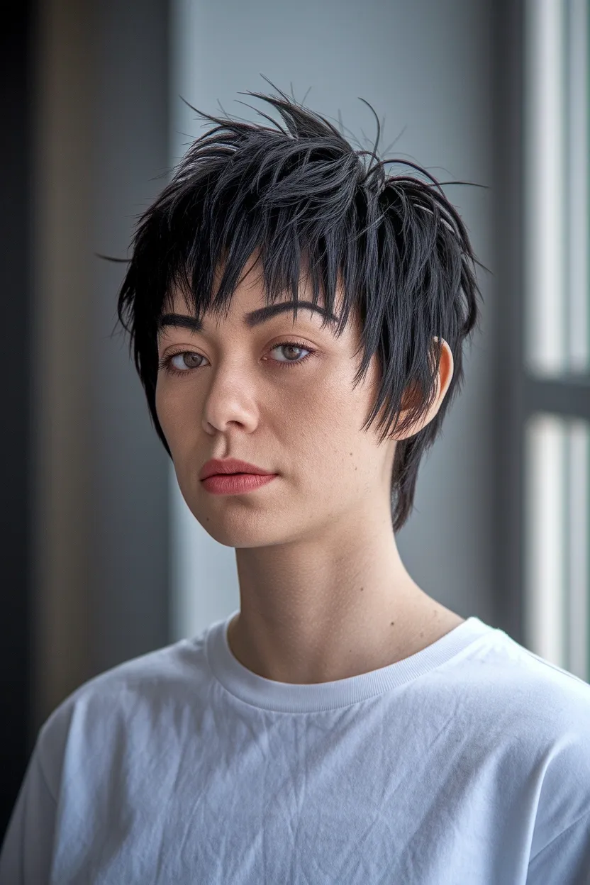 28 Short Haircuts for Women With Round Chubby Faces 16 Short Choppy Layers 2