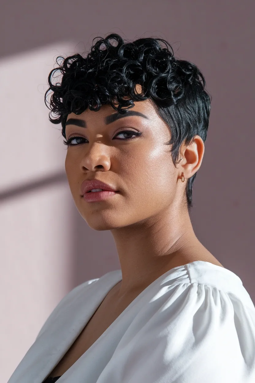 28 Short Haircuts for Women With Round Chubby Faces 25 Short Curly