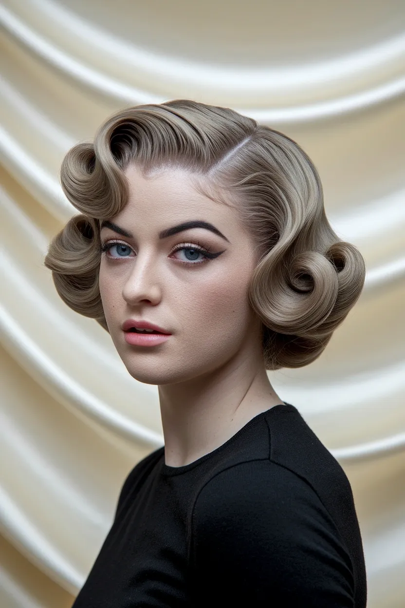 28 Short Haircuts for Women With Round Chubby Faces 24 Short Finger Waves