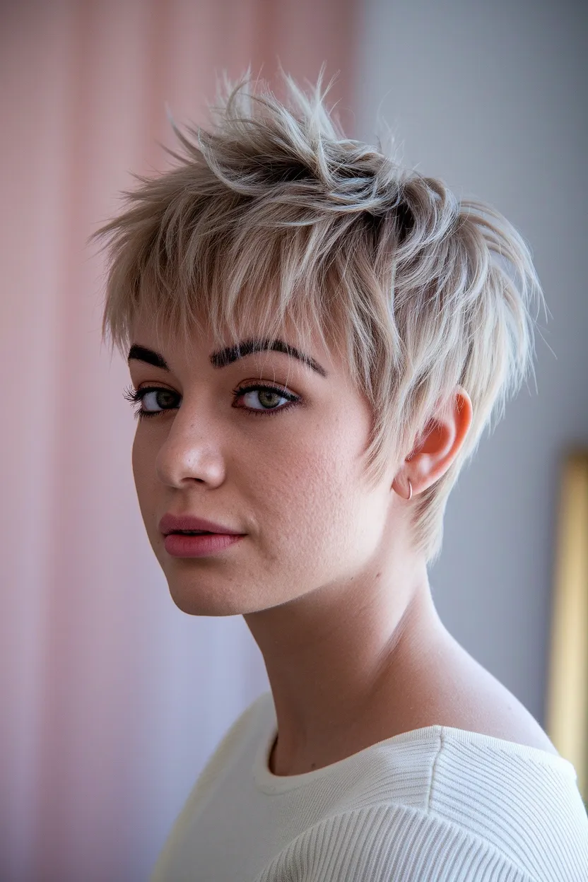28 Short Haircuts for Women With Round Chubby Faces 21 Short Messy