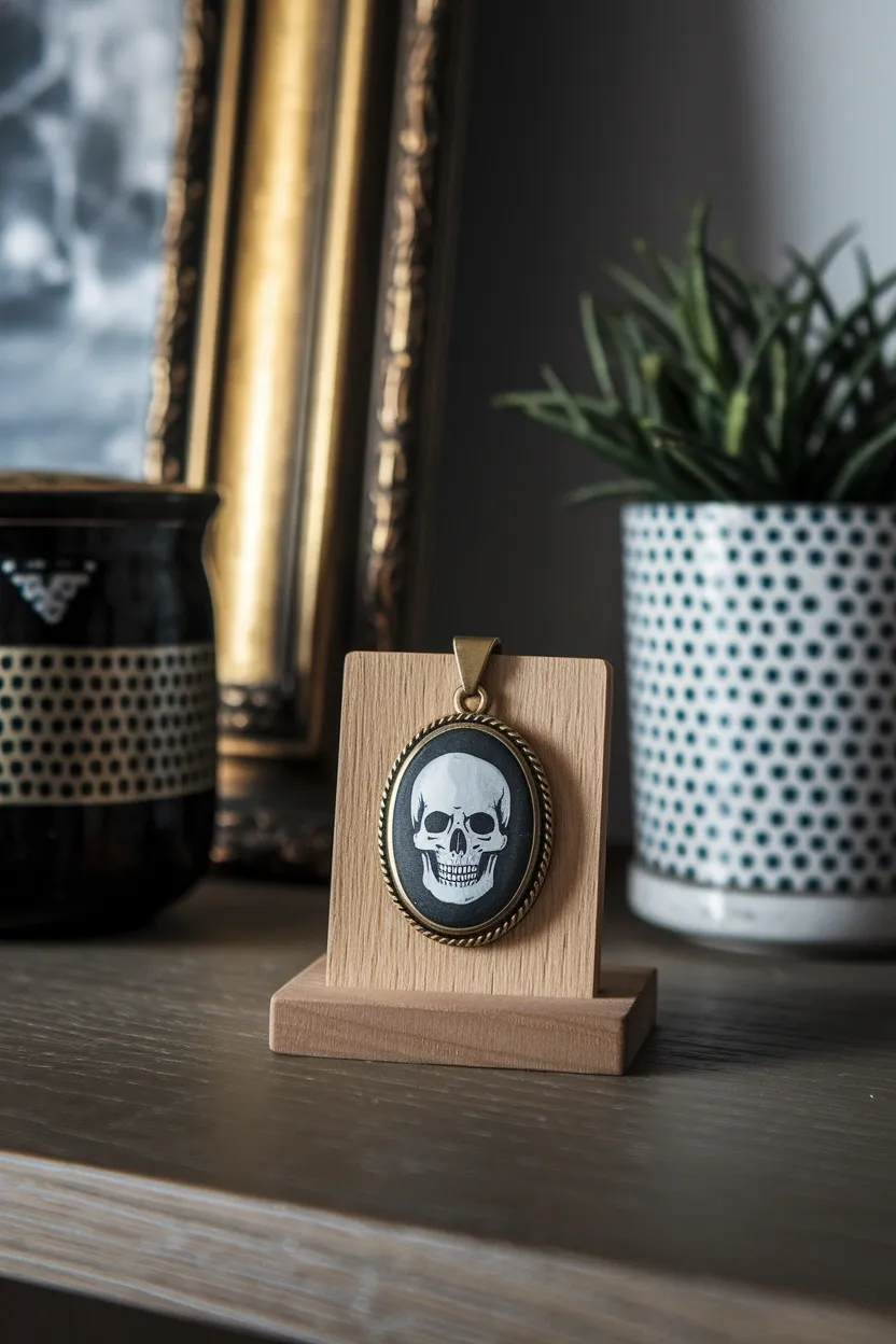 25 Unconventional Halloween Crafts for Adults 4 Skeleton Cameo Craft
