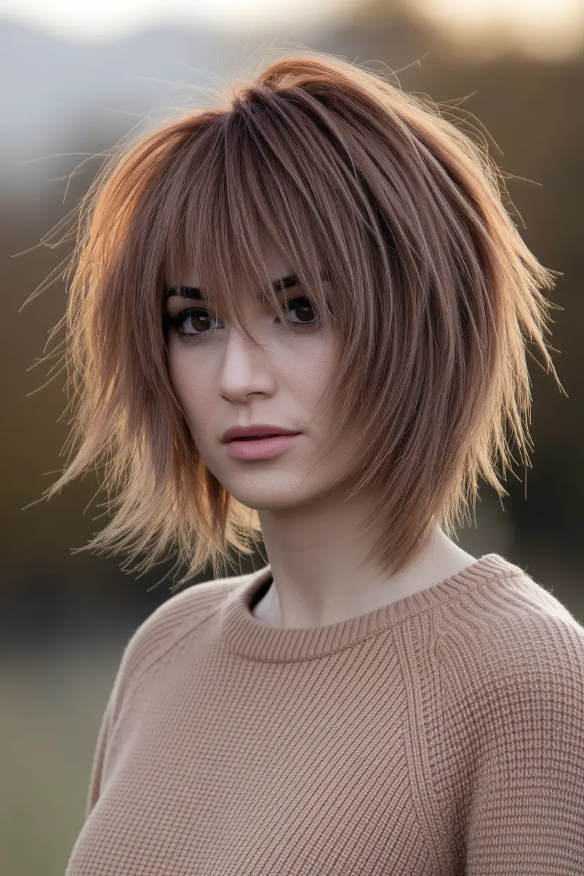 24 Flattering Fall Haircuts for Chubby Faces in 2026 20 Soft Feathered