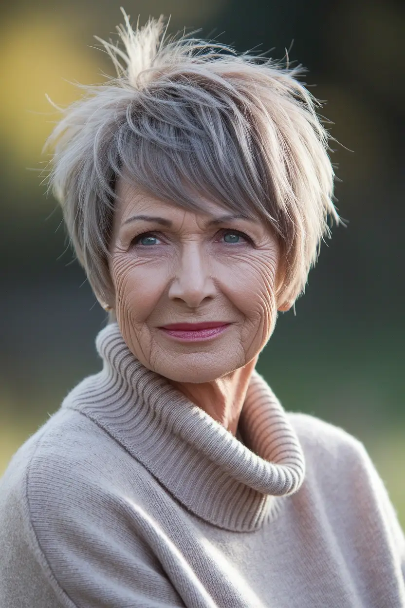 50 Gorgeous Hairstyles for Women Over 60 4 Soft Feathered