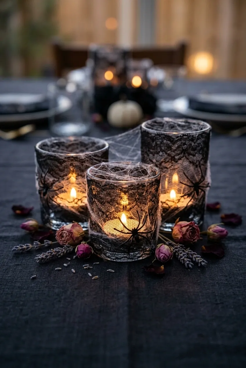 25 Spooky Season Halloween Crafts 21 Spooky Candle Holders