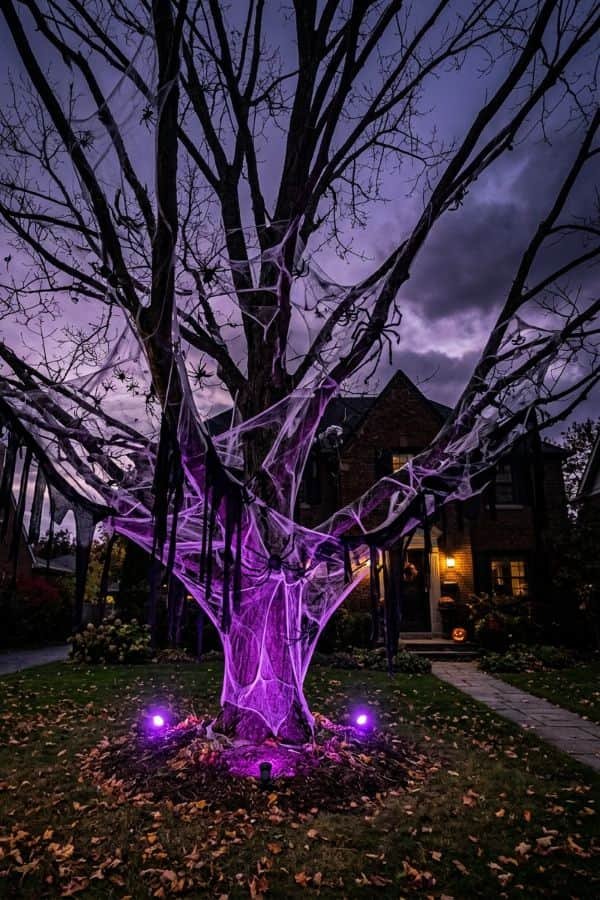 27 Front Yard Halloween Decorations 9 Spooky Tree Wraps