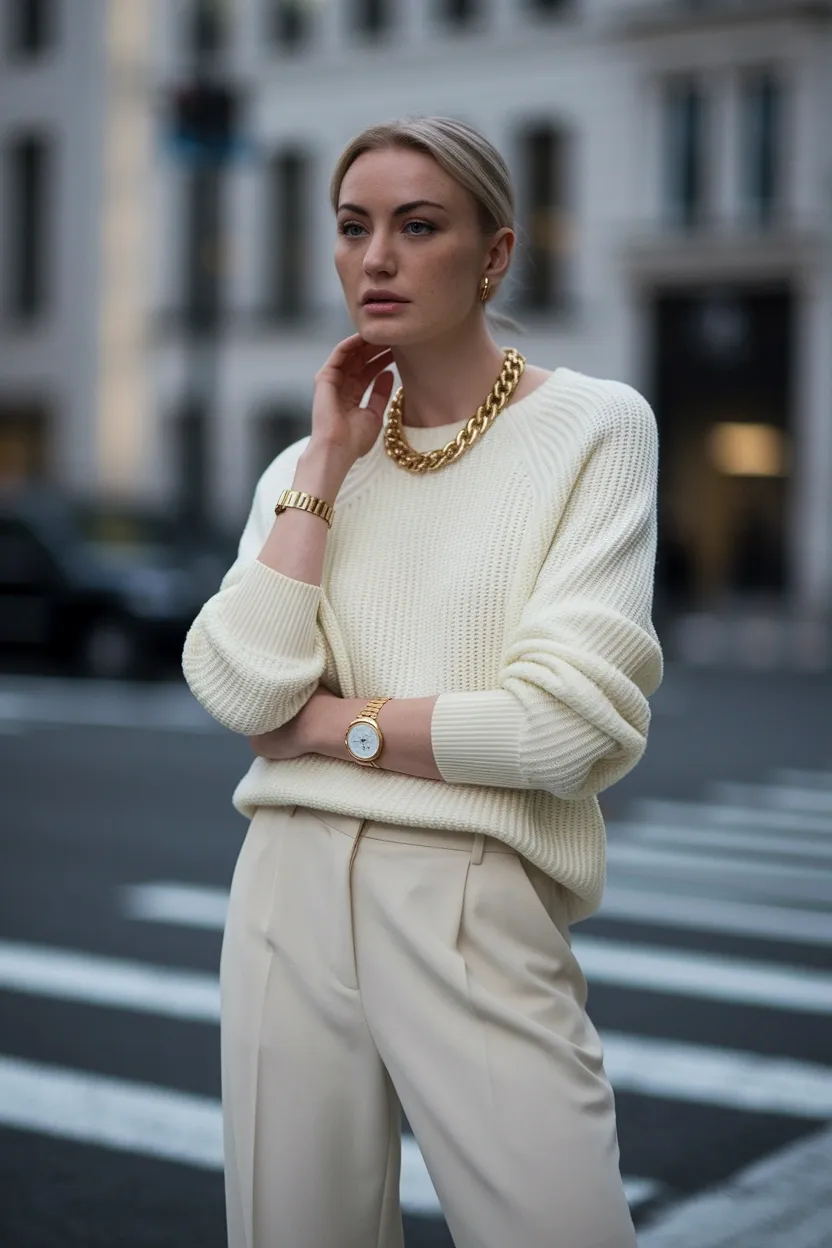 27 Stylish and Trendy Fall Outfit Ideas for 2026 21 Statement Watch Accent