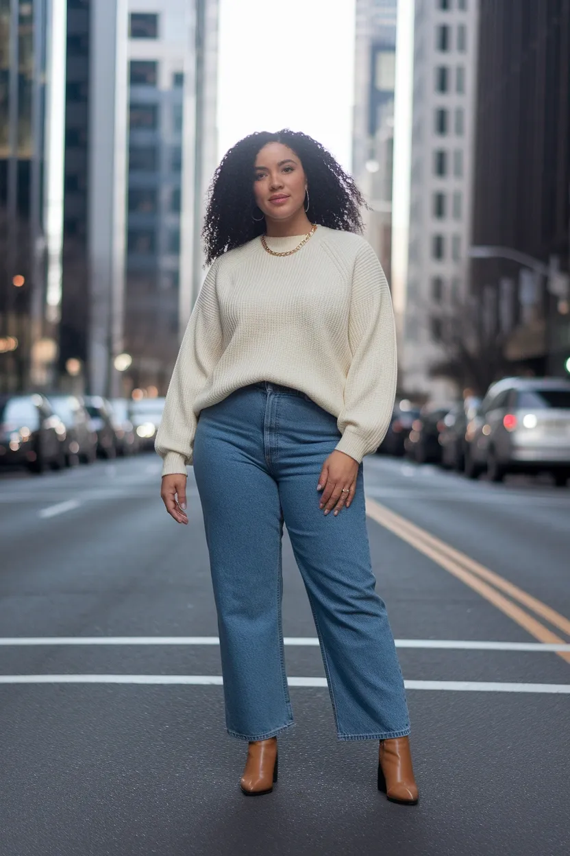 27 Flattering Outfit Ideas for Chubby Girls 14 Stretch Denim Thick Thighs