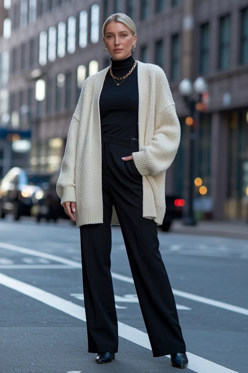 25 Fall Outfits 2026 for a Chic and Cozy Autumn Look 15 Tactile Boucle Cardigan