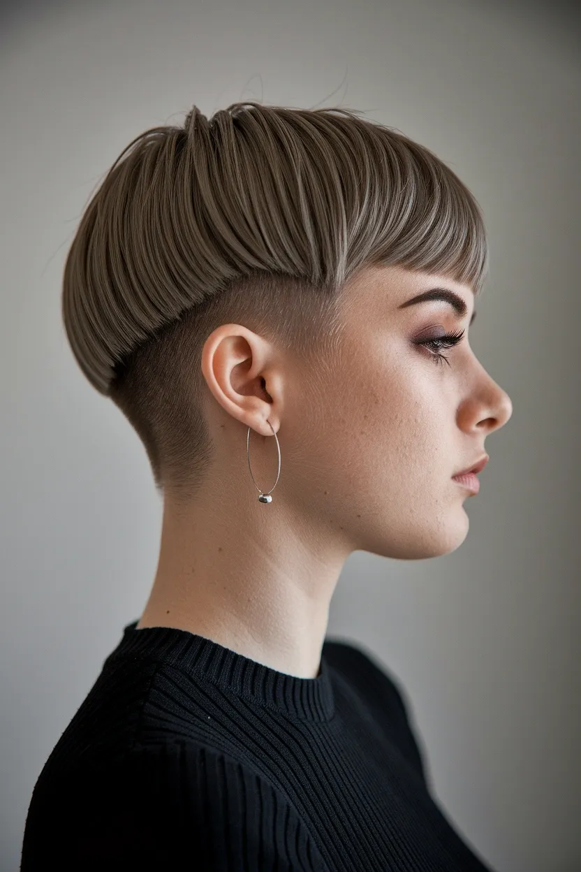 28 Short Haircuts for Women With Round Chubby Faces 8 Tapered Short Cut