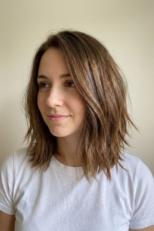30 Trendy Medium Length Hairstyles You'll Love 2 Textured Lob Cut