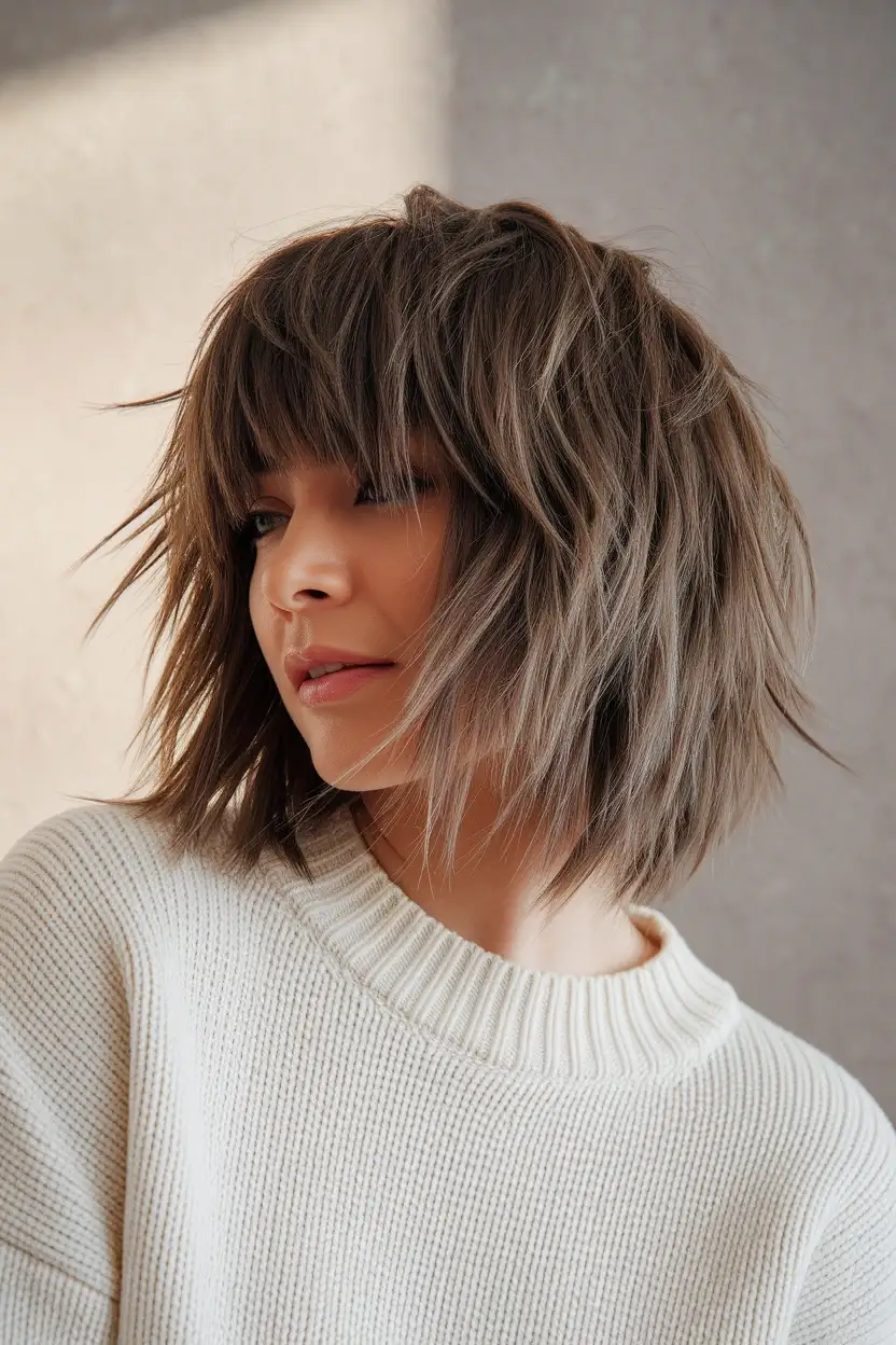 24 Best Haircuts for Women With Round Faces to Try 4 Textured Lob Cut