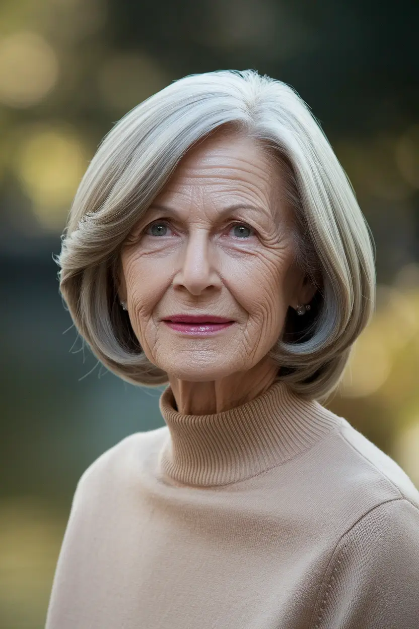 50 Gorgeous Hairstyles for Women Over 60 31 Timeless Layered Bob