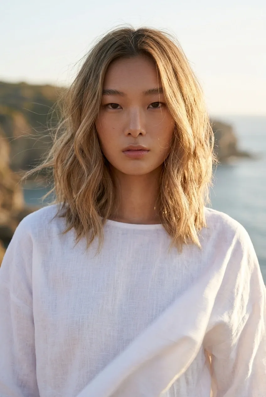 30 Trendy Long Bob Haircuts with Layers 22 Tousled Wave Lob