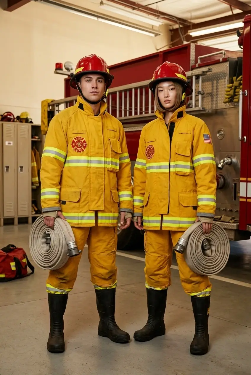 25 Matching Couple Halloween Costumes 6 Twin Firefighter Duo