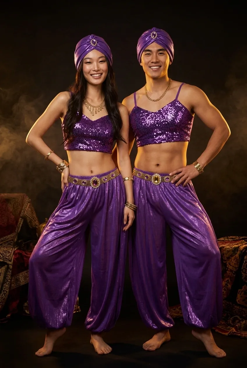 25 Matching Couple Halloween Costumes 8 Twin Genie Costumes